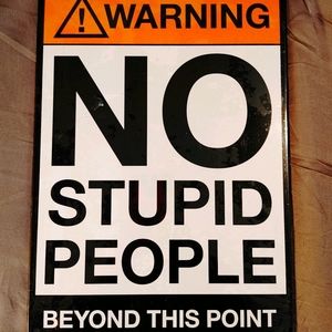 NEW: Metal Parking Sign Still in Plastic Wrapping